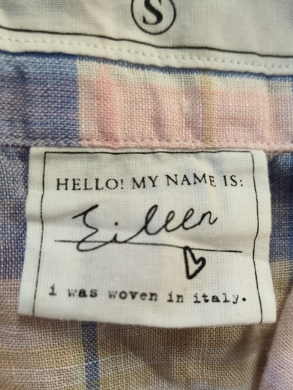 Frank & Eileen "Eileen" Long Sleeve Pastel Linen Relaxed Button Shirt Size Small - Picture 6 of 12
